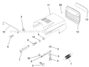 Page H Diagram and Parts List for WE1136A  Weed Eater Lawn Tractor